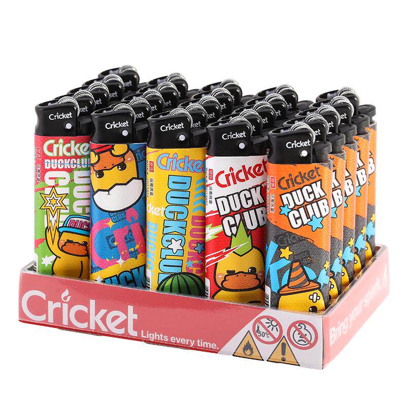 Cricket草蜢官方正品原装进口小黄鸭便携简约一次性砂轮打火机