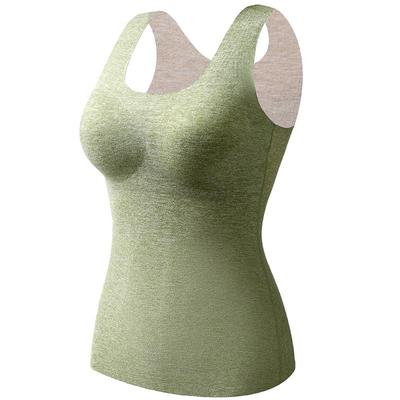 bra-in可机洗固定杯保暖背心