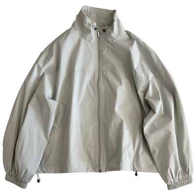 立领户外拉链开衫外套女宽松慵懒