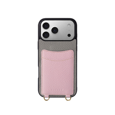 适用于苹果17女款真皮斜挎手机壳