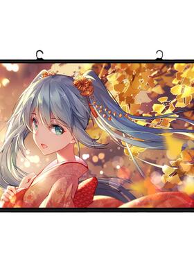 二次元动漫明星定制卷轴画超清