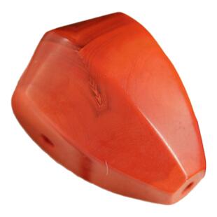 天然原矿保山南红一体三通佛头鲨鱼鳍diy手工金刚星月菩提配饰