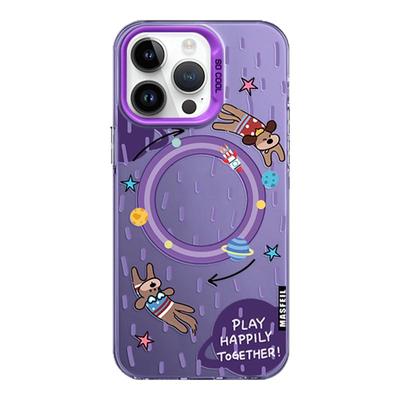 MASFEIL × 星球上的狗适用iPhone16Promax手机壳新款ip15磁吸带支架苹果16pro保护套的14pm可爱高级感全包13