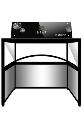 荣守柜式油烟机家用厨房带玻璃罩顶吸大功率不挂墙阳台靠窗免安装