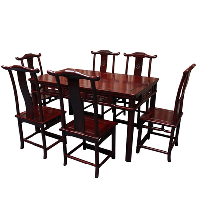 红木非洲酸枝明式饭桌餐桌实木