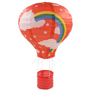 国庆中秋节热气球装饰幼儿园走廊吊饰酒吧店商场4S装扮纸灯笼挂饰