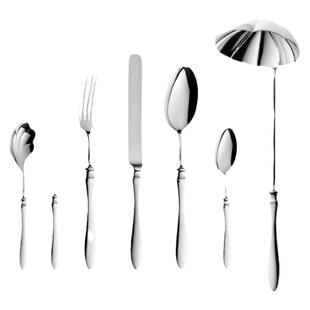 Purfi Perli18-10不锈钢 主餐刀叉勺子西餐餐具汤勺小勺小叉 锻造