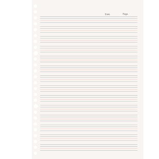 英语活页本替芯16k可拆卸a5/20孔大容量初高中b5单词英文本可换替芯大学生用四线三格活页夹内芯线圈笔记本子