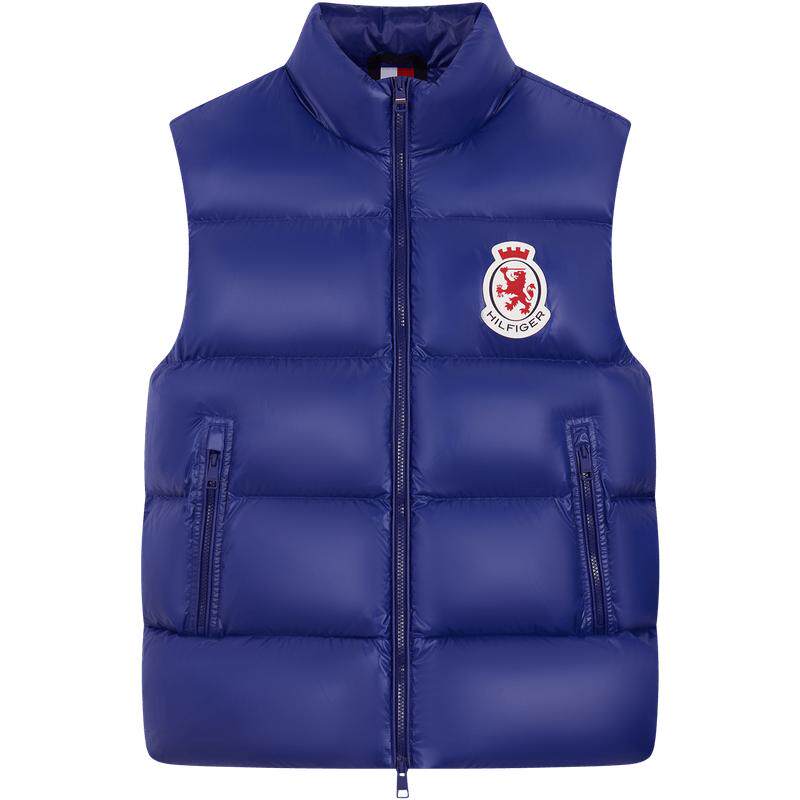 Tommy男装立领90绒羽绒马甲背心
