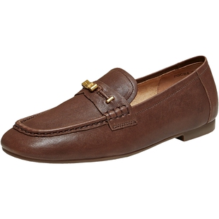 TATA他她女鞋2026春季新款时尚单鞋休闲鞋百搭平底乐福鞋7QCB8AA6