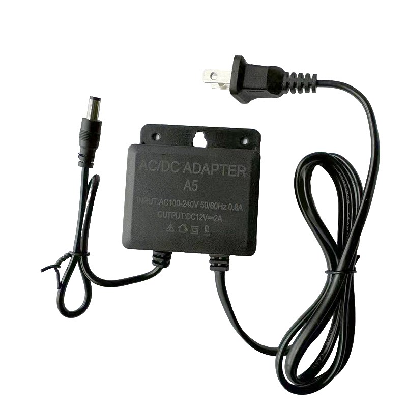 摄像头监控电源适配器12V2A粗口接头5.5mm安防配件POWER原装加长