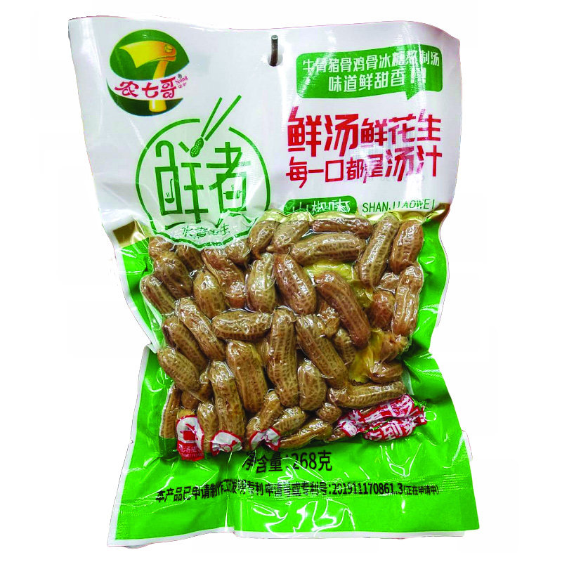 268g重庆农七哥卤煮盐水带壳花生