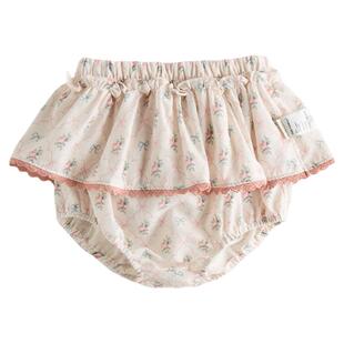 【新品】Oak Family夏季婴幼儿假两件花苞裙裤莱赛尔女童宝宝短裤