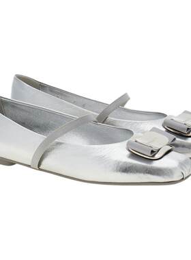 铭牌芭蕾舞平底鞋FERRAGAMO