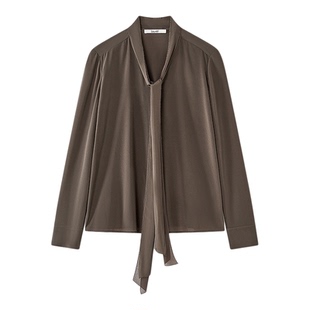 【桑蚕丝】Laurel劳芮新款通勤飘带衬衫LWD366C01400