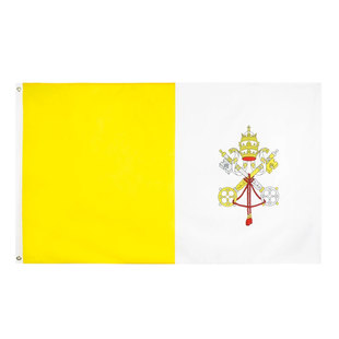 Vatican Country Flag 3*5ft梵蒂冈国旗定制各个国家旗帜