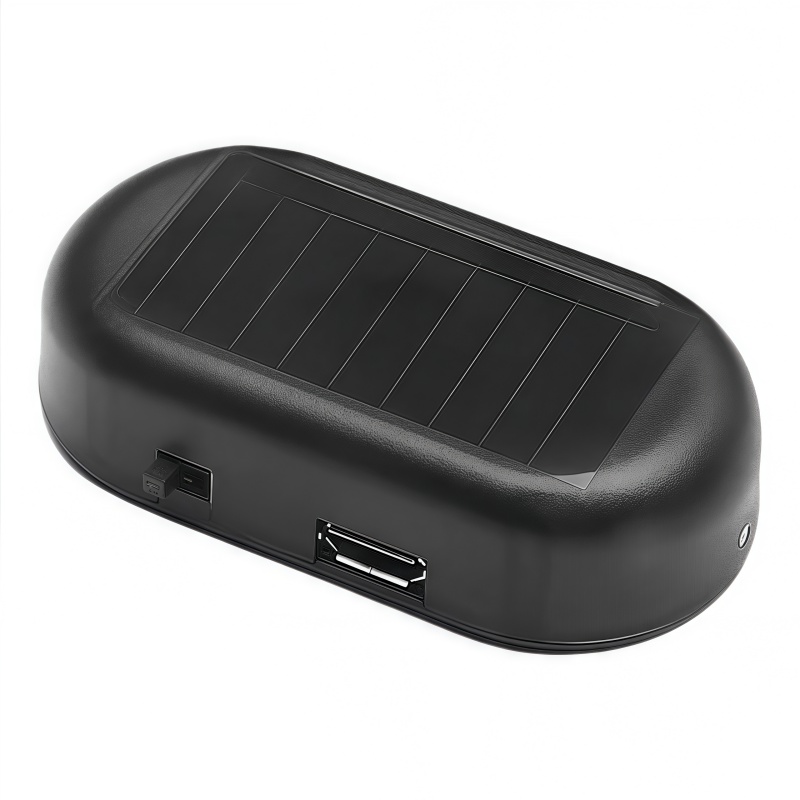 汽车太阳能防盗器指示灯警示爆闪灯报警常开车内警示闪光灯呼吸灯