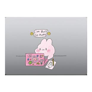 busy go away简约个性小众笔记本电脑保护套适用苹果MacBook case保护壳M5 Air13寸15寸M2 Pro13/14/16寸M3