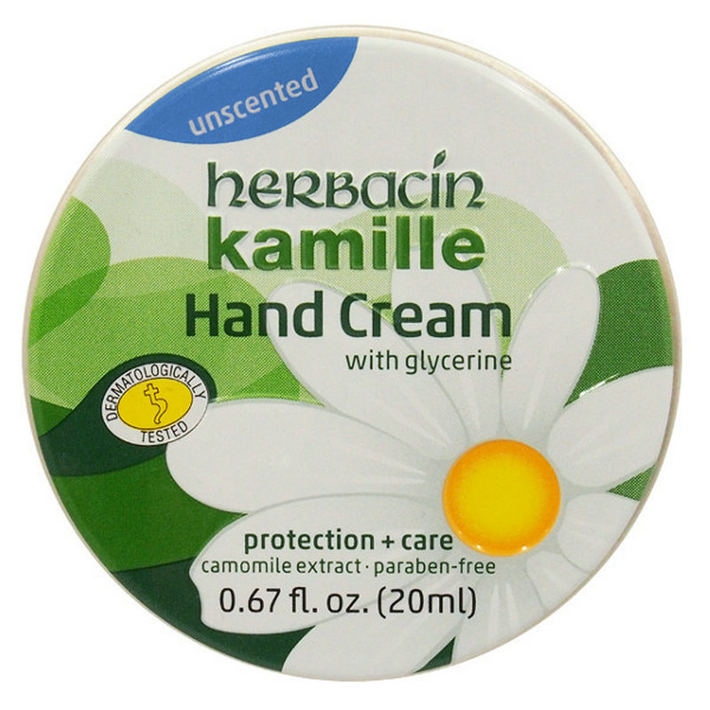 贺本清洋甘菊防龟裂护手霜20ml德国herbacin小雏菊滋润护肤铁盒75
