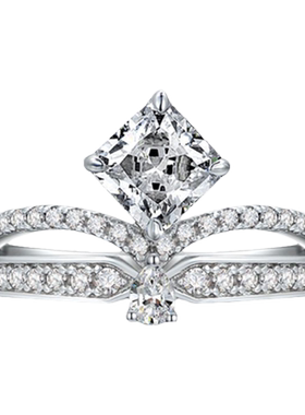 戴之梦女925纯银轻奢高碳钻戒指