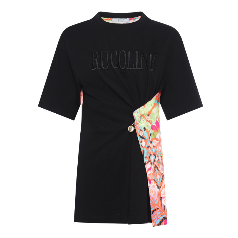 RucoLine短袖印花拼接T恤女上衣