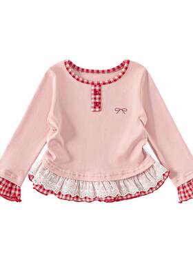 女童长袖秋季新款t恤女宝宝衣服