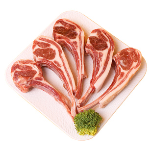 内蒙古法式小切羊排战斧羊排12肋整块新鲜原切法排5斤煎炸烤食材