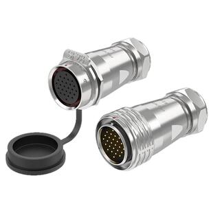 惟兴SF28型公母对接航空插大电流3-26芯多芯数工控设备防水连接器