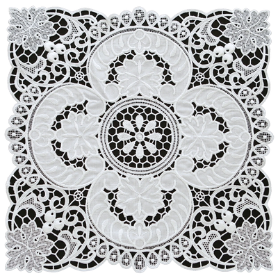 【清仓】唯米9960白色镂空盖巾