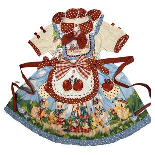 现货三天发单买《红苹果乐园》原创lolita风可爱洛丽洋装玩偶裙