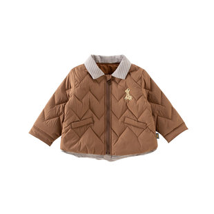 童泰男童羽绒服外套上衣宝宝冬装儿童冬季棉衣2025新款男孩外出服