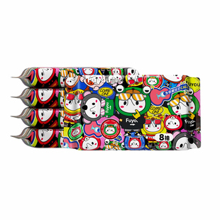 福佑婴童手口湿巾8抽EDI纯水湿纸巾加厚便携装学生卡通可爱小包