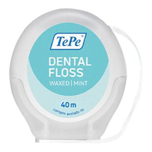 瑞典TePe膨胀牙线牙缝清洁超细覆蜡牙线卷薄荷清新剔牙便携家庭装