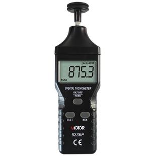 胜利 转速测速仪VC6236P激光测转速仪电机马达数显转速表转速计四