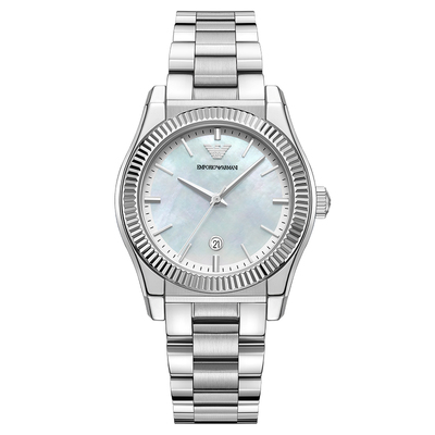 【秋冬新品】Armani阿玛尼手表女白月光优雅柔美石英表AR11723