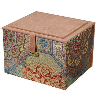 宋锦纹礼品包装盒紫砂壶礼盒锦盒空盒建盏茶具收纳盒瓷器礼品盒