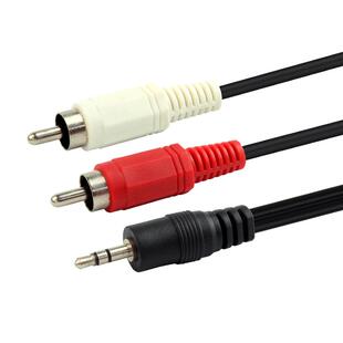 景赛音频线通用电脑耳机手机连接音箱一分二输出入3.5mm转双莲花插头加长音响线电视低音炮音源数据rca延长线