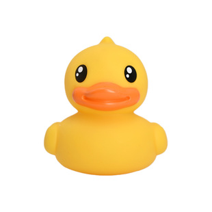 B.Duck官方 小黄鸭经典系列浮水鸭儿童洗澡戏水桌面摆件玩具礼物