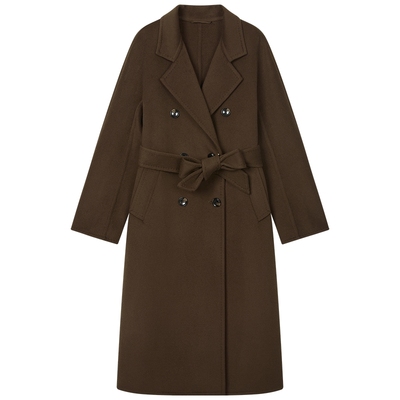 曼德诗绵羊毛山羊绒呢大衣