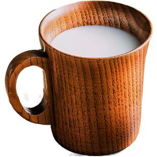 办公室杯子酸枣木水杯餐具木质杯木头咖啡杯木杯子日式复古啤酒杯