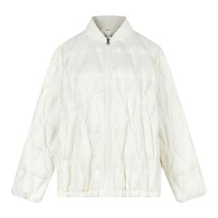 波司登25秋冬款女士轻薄短款廓形马卡龙色系羽绒服时尚粉色外套