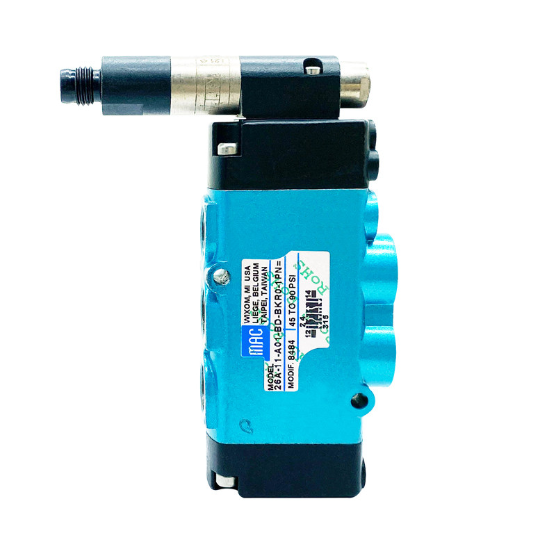 MAC先导式5通电磁阀26A-11-A01-BD-BKR0-1PN=高速点胶设备换向