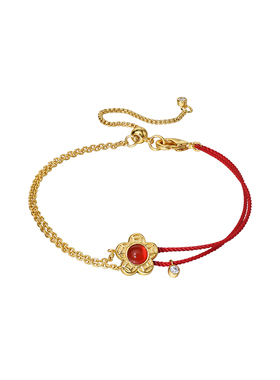 ARSIS鸿运有钱花红绳玛瑙手链