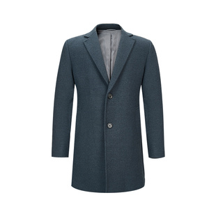 jodoll乔顿西装领中长款毛呢大衣男士25年秋冬羊毛混纺保暖外套