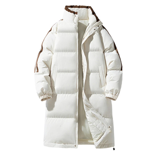 NASA STUSY美式2025冬季加厚保暖棉衣男款中长款棉袄羽绒棉服外套