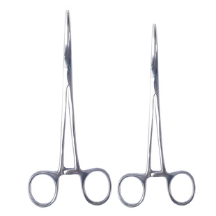 不锈钢长止血钳超长大号止血钳长钳子动物拨耳毛钳钓鱼钳拔罐夹子