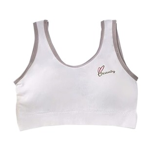 内衣女生初中生高中少女童青春发育期文胸运动式背心一体固定胸罩
