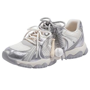 沈月/李柯以同款骆驼轻云德训鞋女鞋情侣款运动鞋女网面透气鞋子