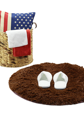 样板间卫浴卫生间地毯拖鞋组合