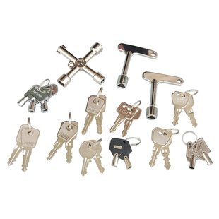 三菱奥的斯电梯操作箱基站锁外呼锁钥匙2801/2/301 090 102 8325